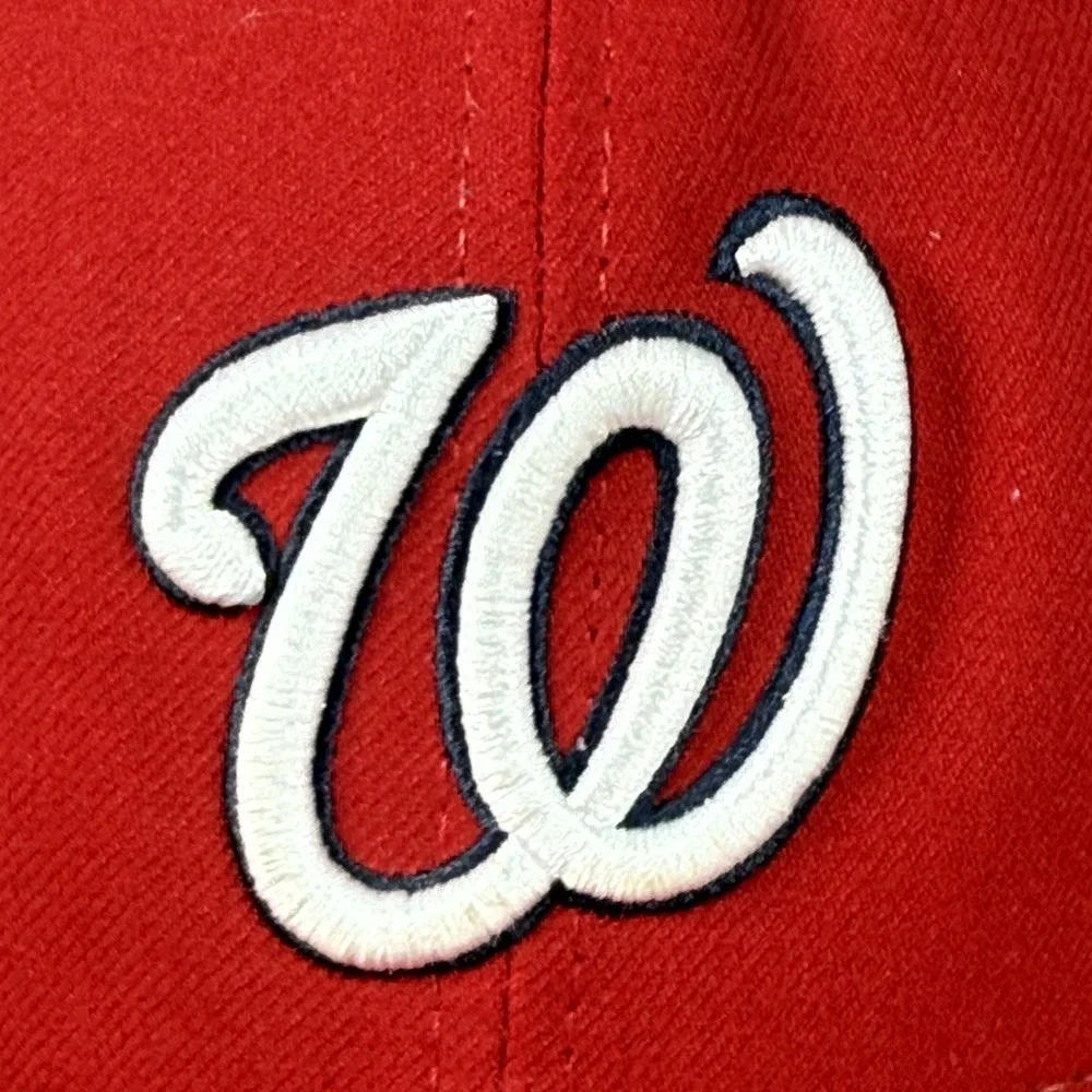 Washington Nationals Fitted Cap Red 7 1/2 New Era 59FIFTY USADA MLB